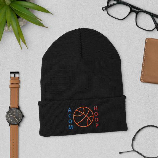 A CUP OF MOTIVATION HOOPS Cuffed Beanie