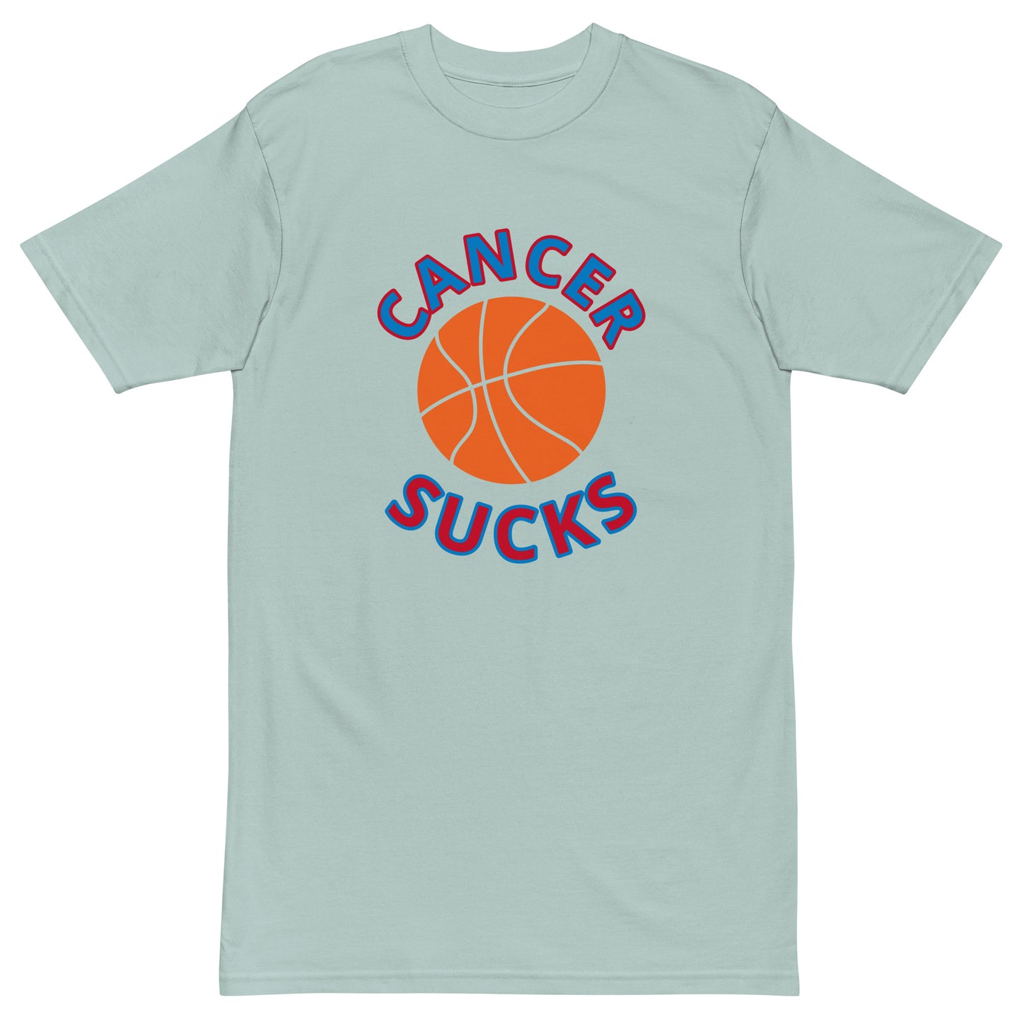 Cancer Sucks Basketball Men’s premium heavyweight tee