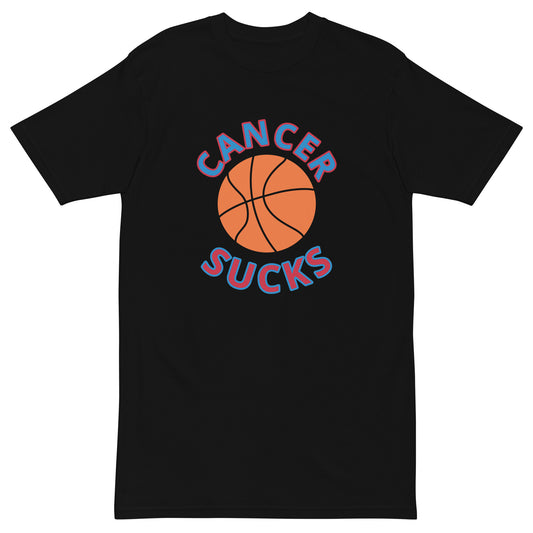 Cancer Sucks Basketball Men’s premium heavyweight tee