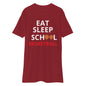 Eat Sleep School Basketball Men’s premium heavyweight tee