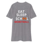 Eat Sleep School Basketball Men’s premium heavyweight tee