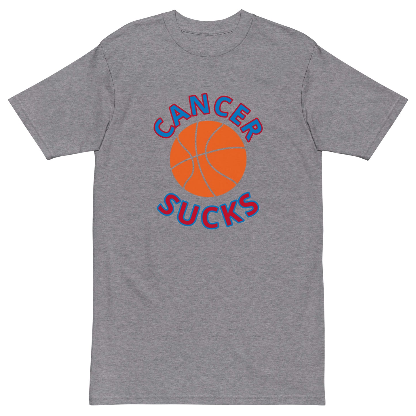 Cancer Sucks Basketball Men’s premium heavyweight tee