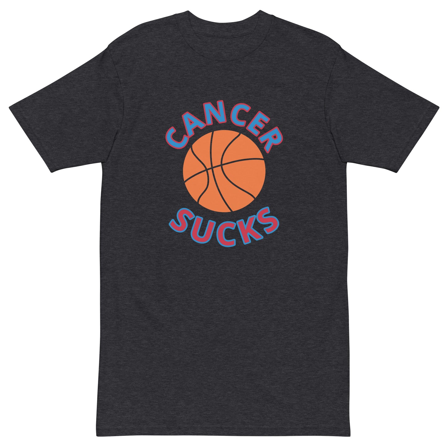 Cancer Sucks Basketball Men’s premium heavyweight tee