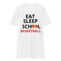 Eat Sleep School Basketball Men’s premium heavyweight tee