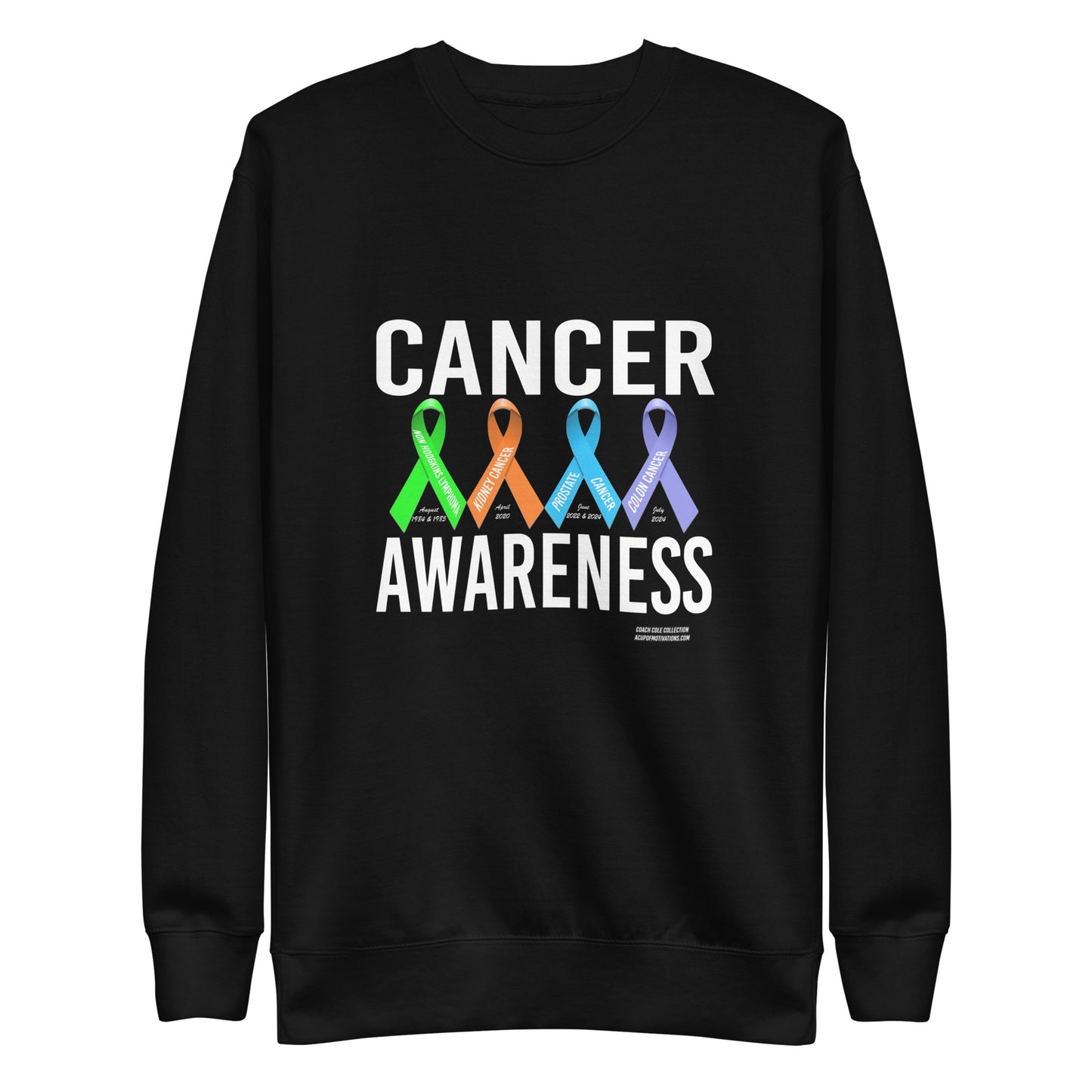 Coach Cole Cancer Awareness Unisex Premium Sweatshirt