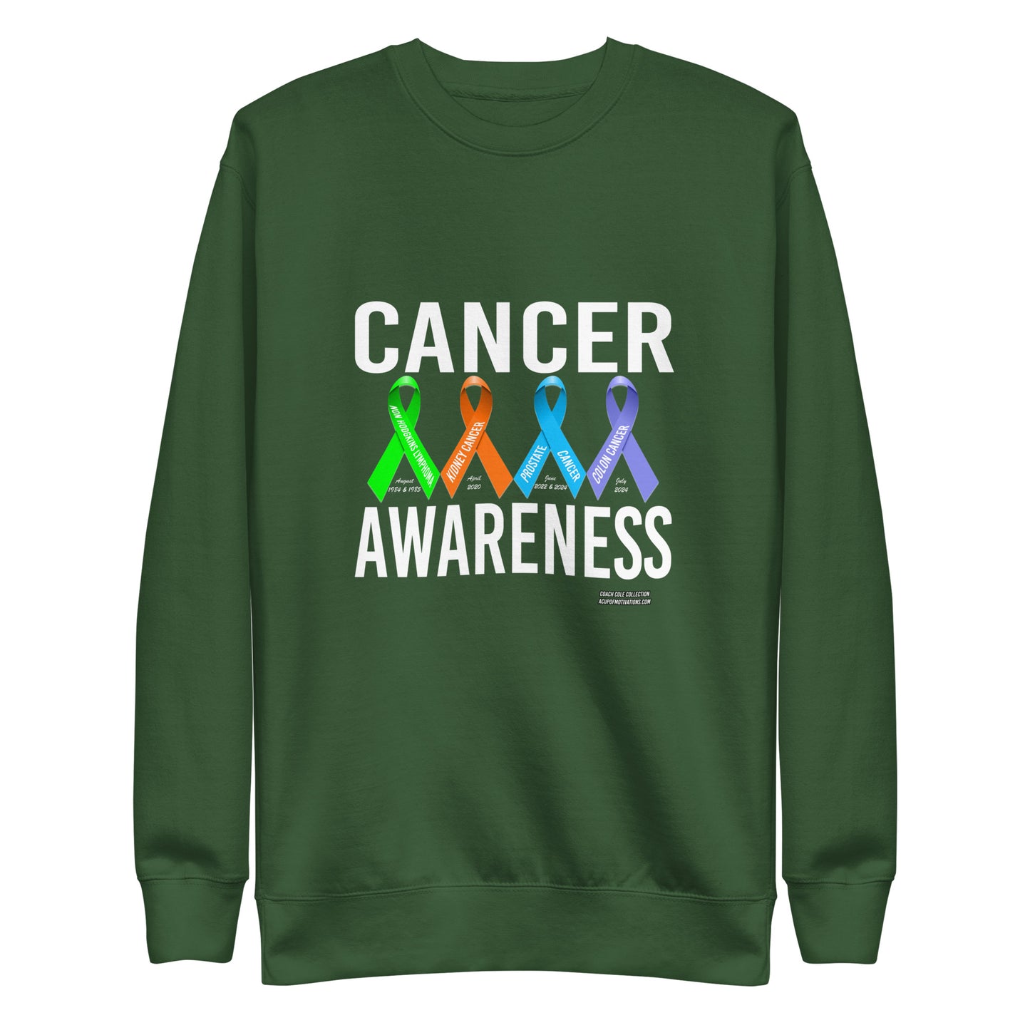 Coach Cole Cancer Awareness Unisex Premium Sweatshirt