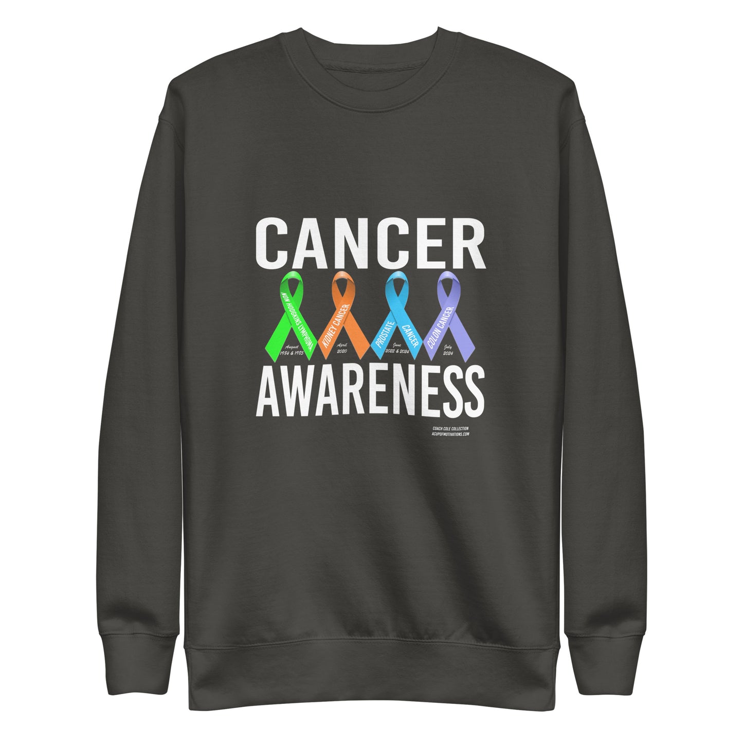 Coach Cole Cancer Awareness Unisex Premium Sweatshirt