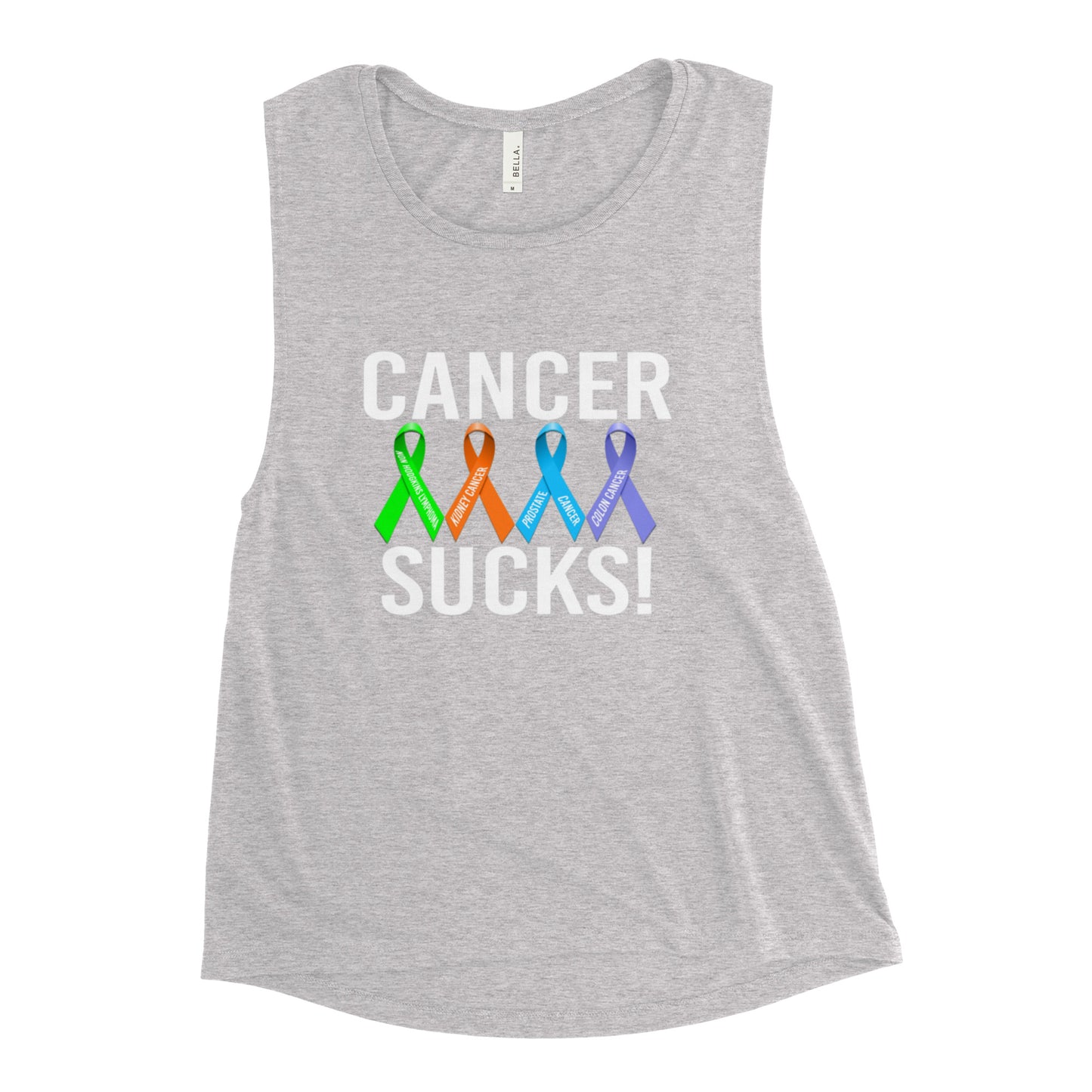 Coach Cole Cancer Sucks Ladies’ Muscle Tank